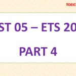 ETS 2019 – TEST 5 – PART 4