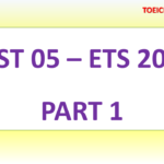 ETS TOEIC 2017 – TEST 5 – PART 1