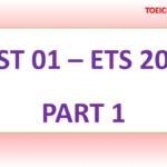 ETS TOEIC 2018 – TEST 1 – PART 1