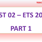 ETS TOEIC 2018 – TEST 2 – PART 1