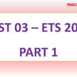 ETS TOEIC 2018 – TEST 3 – PART 1