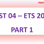 ETS TOEIC 2018 – TEST 4 – PART 1