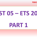 ETS TOEIC 2018 – TEST 5 – PART 1