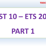 ETS TOEIC 2019 – TEST 10 – PART 1