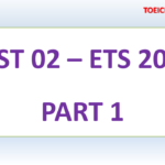 ETS TOEIC 2019 – TEST 2 – PART 1