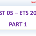 ETS TOEIC 2019 – TEST 5 – PART 1