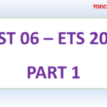 ETS TOEIC 2019 – TEST 6 – PART 1