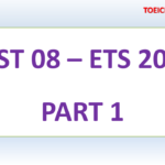 ETS TOEIC 2019 – TEST 8 – PART 1