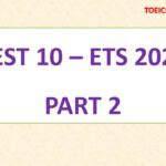 ETS 2022 – PART 2 – TEST 10