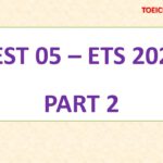 ETS 2022 – PART 2 – TEST 5